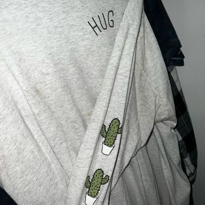 “Hug Me” Cactus Rue21 Long Sleeved Tee